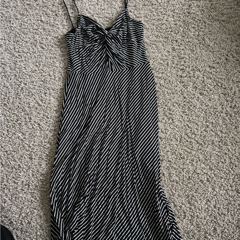 Bailey 44 Black and White Maxi Slip Dress